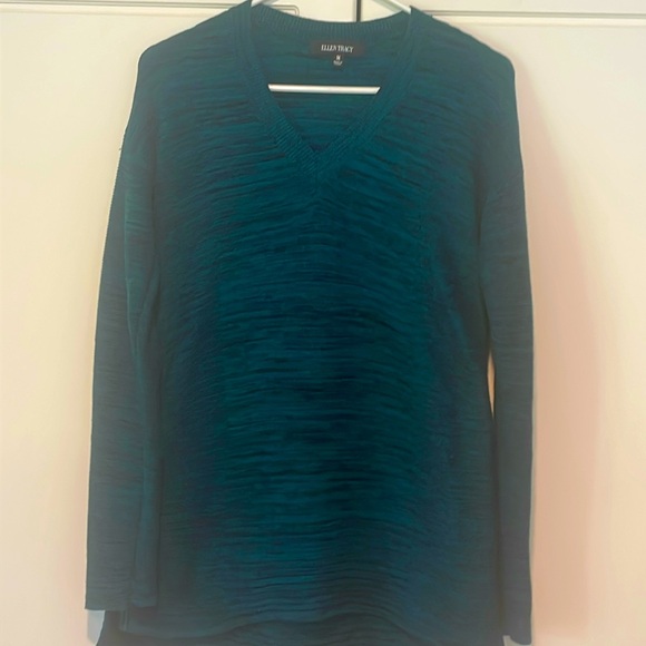 Ellen Tracy teal sweater size medium - Picture 1 of 4